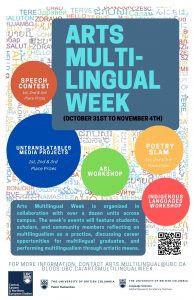 2022 Arts Multilingual Week